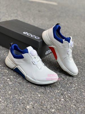 【巧緣小鋪】ECCO男士最新款健步鞋高端健步休閒鞋 白藍39-44碼