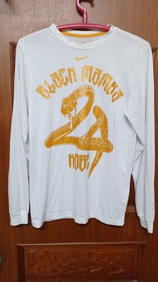 Kobe Bryant聯名款NIKE長袖T-shirt白色M號