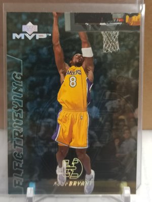 2000-01 Upper Deck MVP ElectriFying #E8 Kobe Bryant Lakers 超美特卡 金屬面