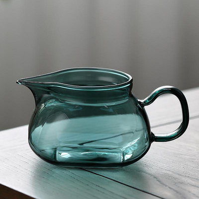 瓷溪澗公道杯加厚玻璃茶具分茶器日式泡茶杯原創公杯茶海茶漏套裝