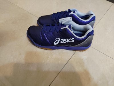 Asics 桌球鞋 藍白色 US#5 JP24.0