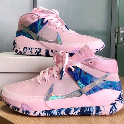 【正品】Nike KD 13 Aunt Pearl EP 乳腺癌 粉色 運動 藍球 DC0012-600潮鞋