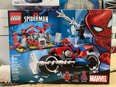 76113 LEGO 樂高 蜘蛛人 Spider-Man 摩托車 Bike MARVEL