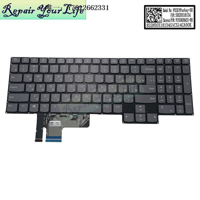 電腦零件適用于LENOVO LEGION 7-15 Y750 Y750-15IMH鍵盤 背光RU筆電配件