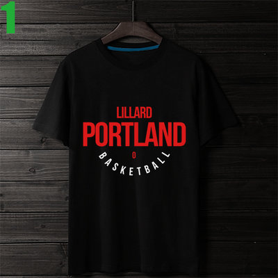 【達米安·里拉德 Damian Lillard Portland】短袖NBA籃球運動T恤 任選4件以上每件400元免運費