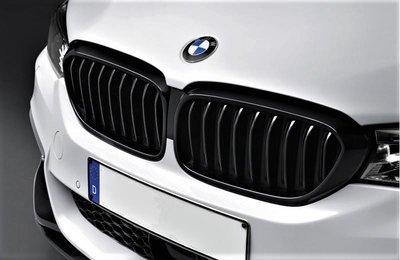 【歐德精品】BMW原廠5系列 G30 G31 M PERFORMANCE高光黑水箱護罩 黑鼻頭  520 530 540