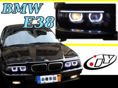 》傑暘國際車身部品《 BMW E38 95 96 97 98 99 00 微笑版 3D 光圈 燈眉 魚眼 大燈