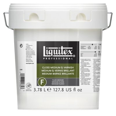 Liquitex 3.78L 凝膠 GLOSS 凡尼斯 Varnish 波灑 流體媒介 打底劑 GESSO 壓克力輔助劑