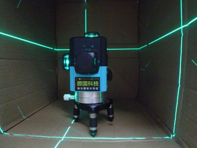 金光興修繕屋~德國科技  3D雷射水平儀 (綠光) 4V4H 磨基機 貼磨機 全周式360度 貼壁 手動式 8線