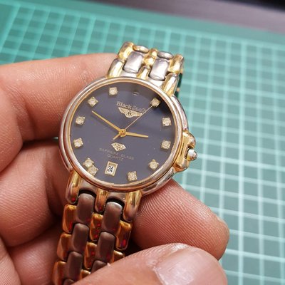 高級錶 ☆藍寶石鏡面 石英錶 零件錶 實心錶帶 老錶 E04