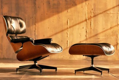 Herman Miller 美國原裝Eames Lounge Chair 懶人椅 休閒躺椅加Ottoman腳椅 經典品味