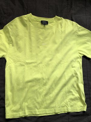 二手APC螢光黃短袖T恤