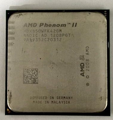 AMD Phenom II X4 840 四核正式版 (AM3 3.2G)  功能正常
