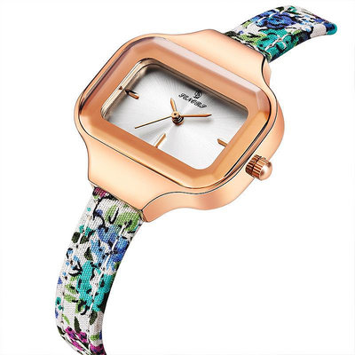 男士手錶 SENORS品牌熱銷款 069印花帶休閑 時尚防水女士石英錶 批發