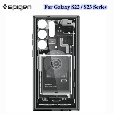 SAMSUNG 原裝 Spigen 韓國品牌豪華手機殼適用於三星 Galaxy S22 S23 Ultra Plus 精