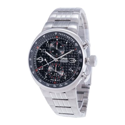 💓好市多代購/可協助售後/貴了退雙倍💓 Oris TT3系列 黑橡膠自動機芯機械計時男錶