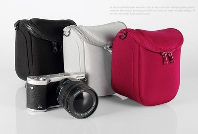 適用松下GF8 GF7相機包專用皮套gf8 gf9 12-32鏡頭專用微單保護套 拉鍊包