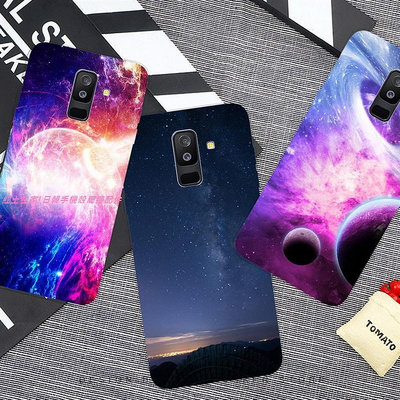 三星 samsung A6 plus手機殼 星空透明tpu軟殼 彩繪超薄全包邊 三星手機殼 防摔手機殼 保護套 保護殼