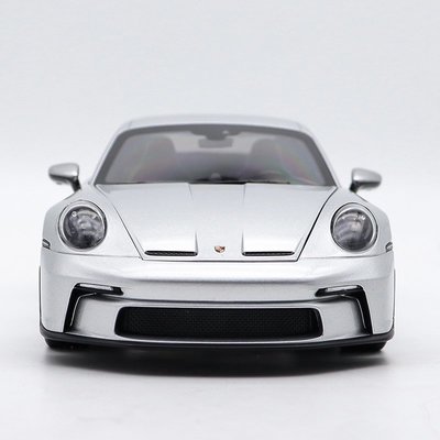 收藏禮品保時捷911 GT3 992 NOREV 1:18仿真全開合金汽車模型擺件