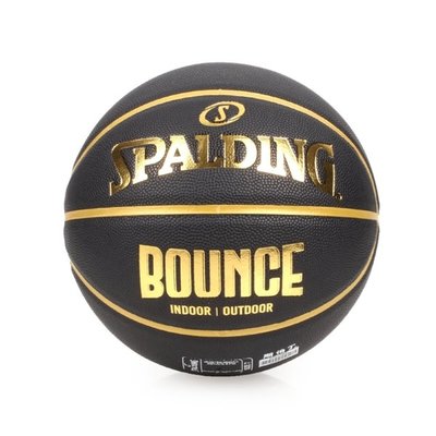 斯伯丁SPALDING 籃球 7號球Bounce合成 PU 室內外 手感佳 球 SPB91003 黑金色