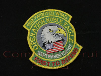 眾信優品 美國空軍 第158戰鬥機聯隊2001年雄鷹行動阿富汗戰爭 紀念徽章HW1121