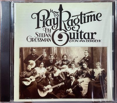 指彈吉他音樂Stefan Grossman How To Play Ragtime Guitar附PDF樂譜美版全新未拆