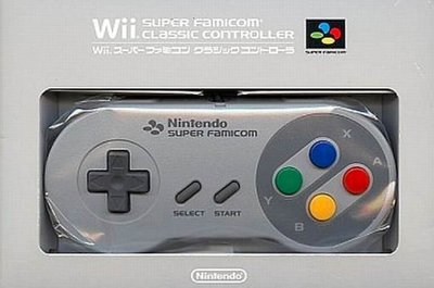 Wii　日本任天堂CLUB 限定特典　Wii主機專用 SFC 超級任天堂 (超任) 原版手把控制器　純日版 全新品