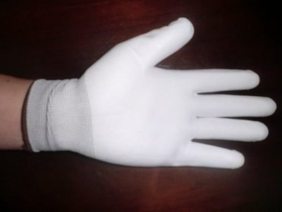 ~福龍工作手套~ PU 手套 無塵手套 沾膠手套 掌心型 棉紗手套 每雙13元滿300雙免運喔!