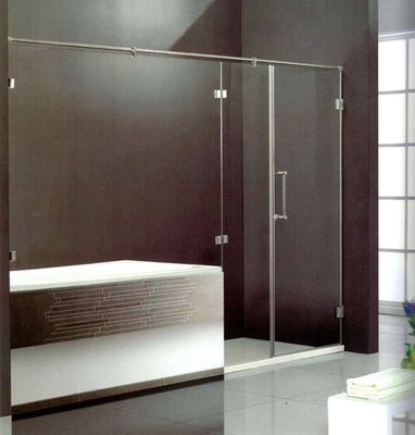 【工匠家居生活館 】 浴室拉門   無框  一字三門 強化玻璃 淋浴拉門 ✿ 含到府安裝