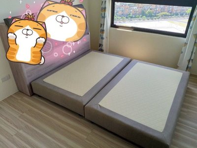 鴻宇傢俱~淺焦糖色5尺雙人貓抓皮床底/床架YCU~保証台灣製造、可訂色改尺寸~另有3.5尺/6尺/6x7尺