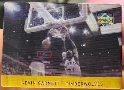 [有小刮傷] 球員卡 Kevin Garnett 1997-98 Diamond Vision Dunk Vision