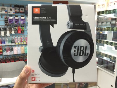 禾豐音響 美國 JBL Synchros E30 可通話耳罩耳機 黑色 公司貨保固1年