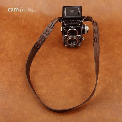 相機選配 cam-in義大利植鞣牛皮相機揹帶 Rolleiflex祿來真皮相機肩帶CS224