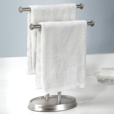 現貨熱銷-Umbra雙層毛巾架桌面免打孔抹布架浴室衛生間不銹鋼毛巾掛置物架