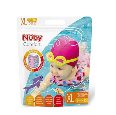 Nuby 游泳尿布(048526930951女XL) 游泳褲 游泳尿布 防水尿布 89元