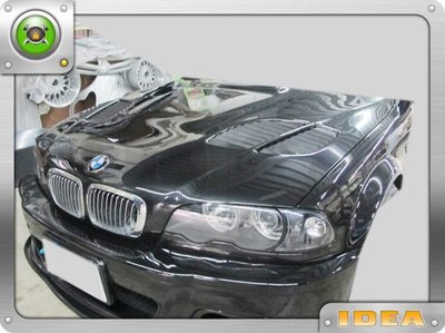 泰山美研社21060401 BMW E46 M3 GTR 引擎蓋 卡夢碳纖維套件