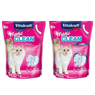 vitakraft vita 神奇抗菌水晶貓砂5L 升級版/薰衣草 單層或雙層貓砂盆用 貓砂『WANG』