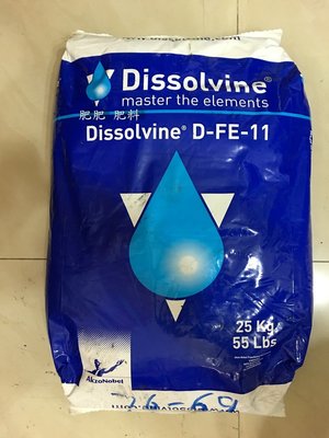 【肥肥】253 化工原料 荷蘭 Dissolvine DTPA Fe 鉗合鐵 螯合鐵 微量元素 1kg 鋁箔袋裝。