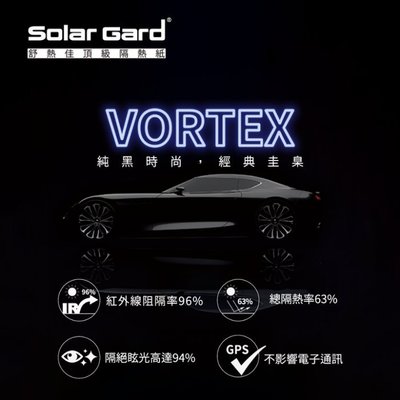 泰利汽車大樓隔熱紙SOLAR GARD舒熱佳頂級陶瓷隔熱紙VORTEX-VX50、VX40、VX30、VX20、V10