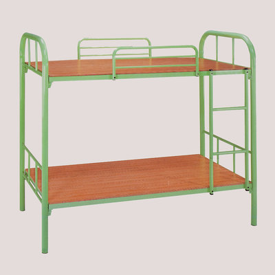 【在地人傢俱】23 歡樂購-綠色3.1尺雙層鐵床/雙層床/雙人上下鋪床架 KH124-1