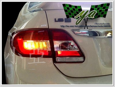 小亞車燈改裝＊全新 ALTIS 10 11 12年 10.5代 光柱 紅白 LED 尾燈 實車安裝