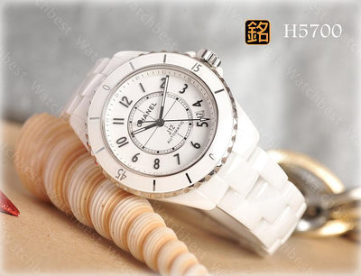 大銘腕錶 二手極新品 CHANEL 香奈兒 H5700 自動上鍊 J12 38MM CL154371