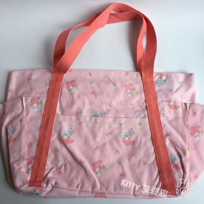 [Kitty 旅遊趣] My Melody 大手提袋 美樂蒂 手提包 側肩包 大提袋 媽媽包 粉紅色