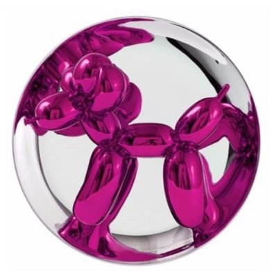 新玩藝 投資...Jeff Koons 氣球狗(粉紅色)  瓷雕塑  全新未陳列過