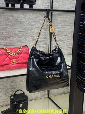Chanel/香奈兒包包22bag垃圾袋子母購物袋單肩鏈條托特包斜挎女包