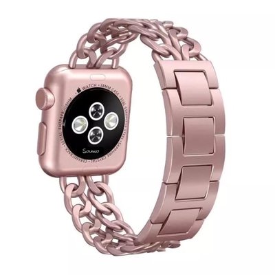 Apple Watch6鋼錶帶iWatch5/4/3/2錶帶手鏈蘋果手錶SE時尚運動腕帶38/42mm/40/44mm潮