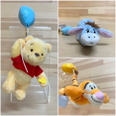 日本迪士尼 屹耳 跳跳虎  氣球 娃娃吊飾 氣球維尼 蜜蜂維尼
