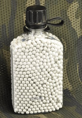 JHS（（金和勝 生存遊戲專賣））台製 KSC 6mm 0.2g BB彈 2000粒 + 長方形奶瓶 可放口袋 7412