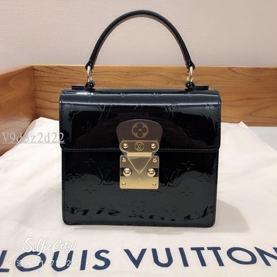 M90375 Louis Vuitton 2019 Monogram Vernis Spring Street-Black