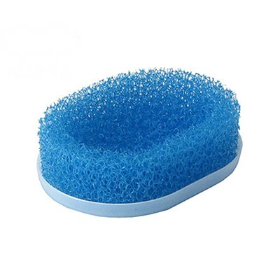 ＊小容容＊日本製 MARNA 海綿肥皂盒/香皂台/瀝水肥皂盒(藍色)